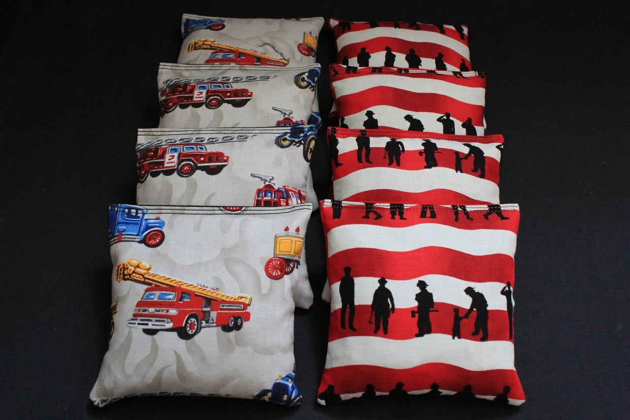 Fire Rescue (Version 8) Cornhole Bags - Set Of 8 3 Fire Rescue (Version 8) Cornhole Bags - Set Of 8