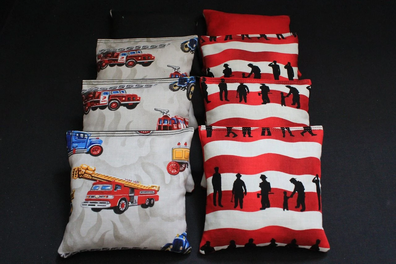 Fire Rescue (Version 8) Cornhole Bags - Set Of 8 4 Fire Rescue (Version 8) Cornhole Bags - Set Of 8 - Image 2