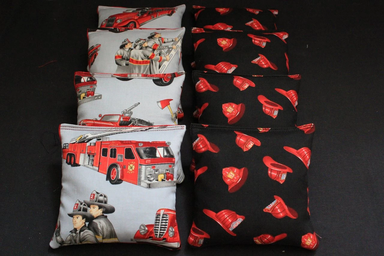 Fire Rescue (Version 3) Cornhole Bags - Set Of 8 3 Fire Rescue (Version 3) Cornhole Bags - Set Of 8