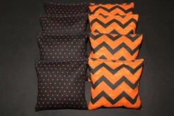 Black & Orange Party Cornhole Bags - Set Of 8