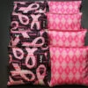 Breast Cancer Ribbons Cornhole Bags - Set Of 8