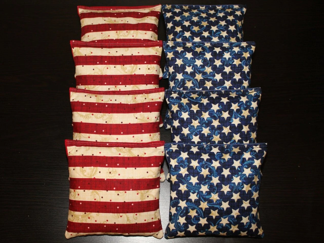 Patriotic USA Stars And Stripes (Version 3) Cornhole Bags - Set Of 8 3 Patriotic USA Stars And Stripes (Version 3) Cornhole Bags - Set Of 8