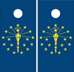 State Cornhole Wraps - Find Your State - Set Of 2 -Best Toy Shop indiana state flag cornhole game l 20733.1394072760