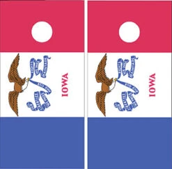 State Cornhole Wraps - Find Your State - Set Of 2 -Best Toy Shop iowa state flag cornhole game l 59385.1394072762