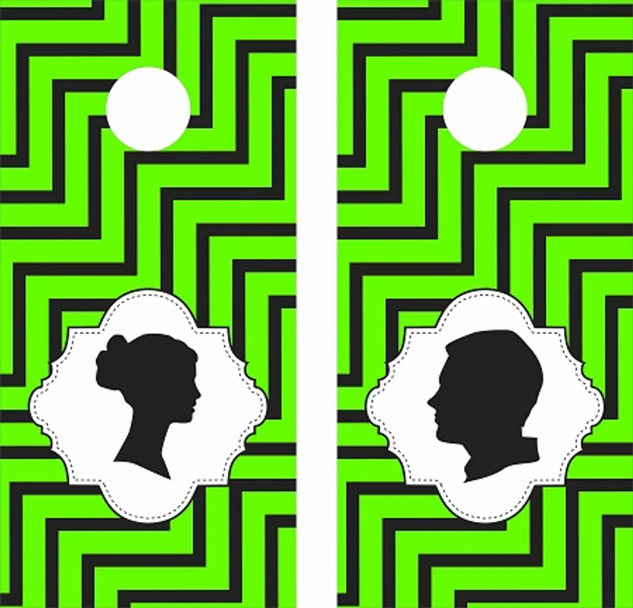 Wedding Green Chevron Cornhole Wraps - Set Of 2 3 Wedding Green Chevron Cornhole Wraps - Set Of 2