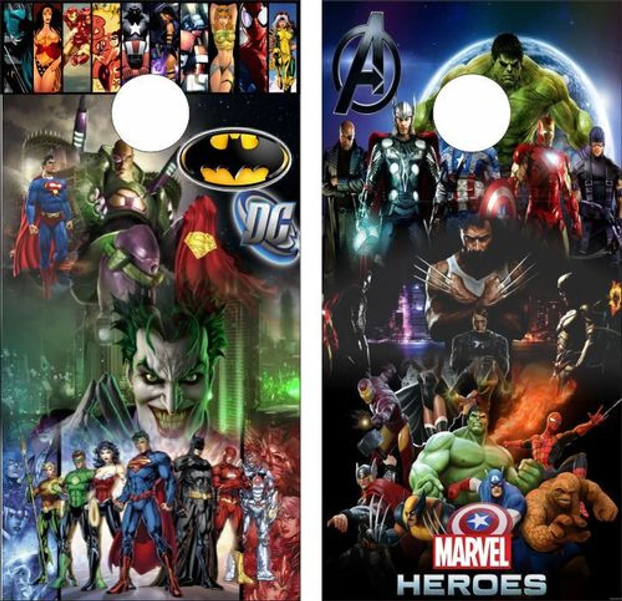 Marvel Vs DC Cornhole Set With Bags 4 Marvel Vs DC Cornhole Set With Bags - Image 2