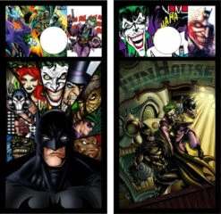 Batman Joker Comics Cornhole Wraps - Set Of 2