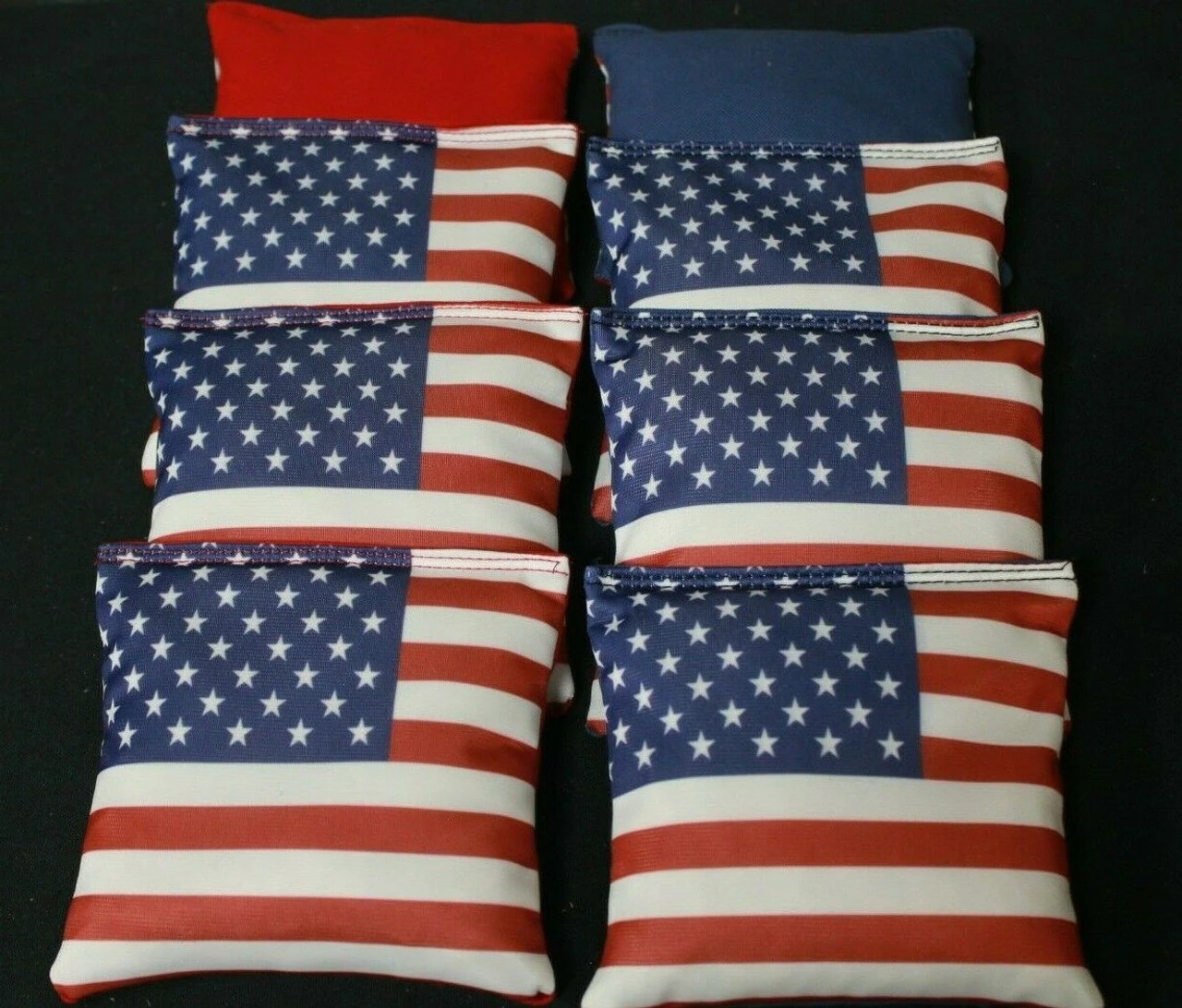 American Flag Cornhole Bags - Set Of 8 4 American Flag Cornhole Bags - Set Of 8 - Image 2