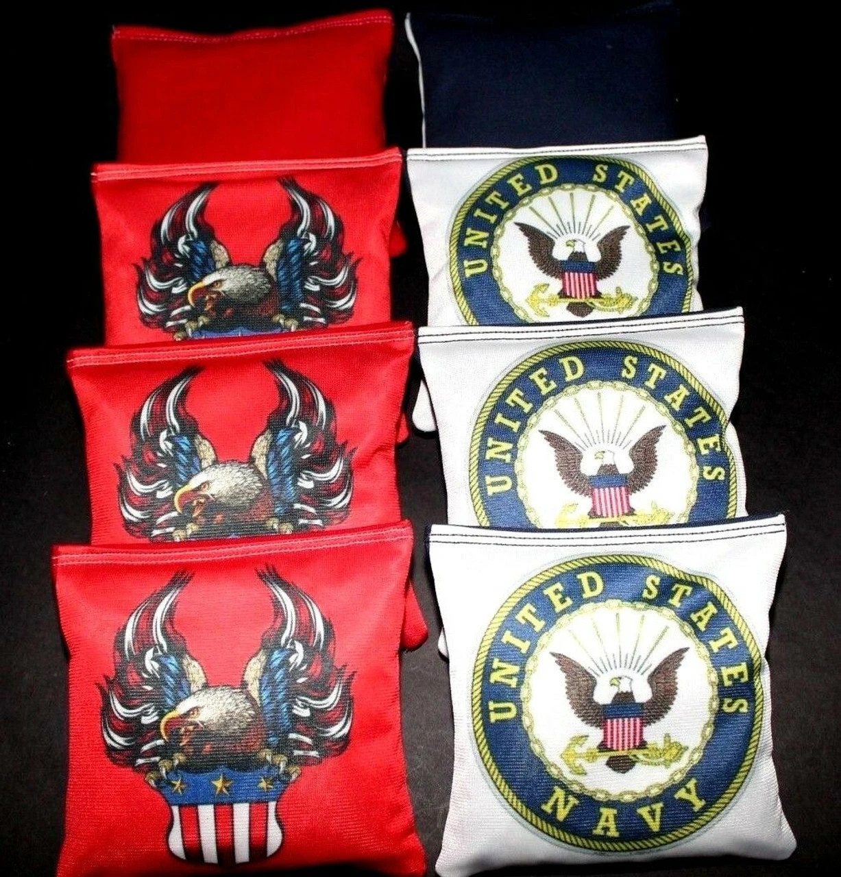 US Navy Cornhole Bags - Set Of 8 4 US Navy Cornhole Bags - Set Of 8 - Image 2