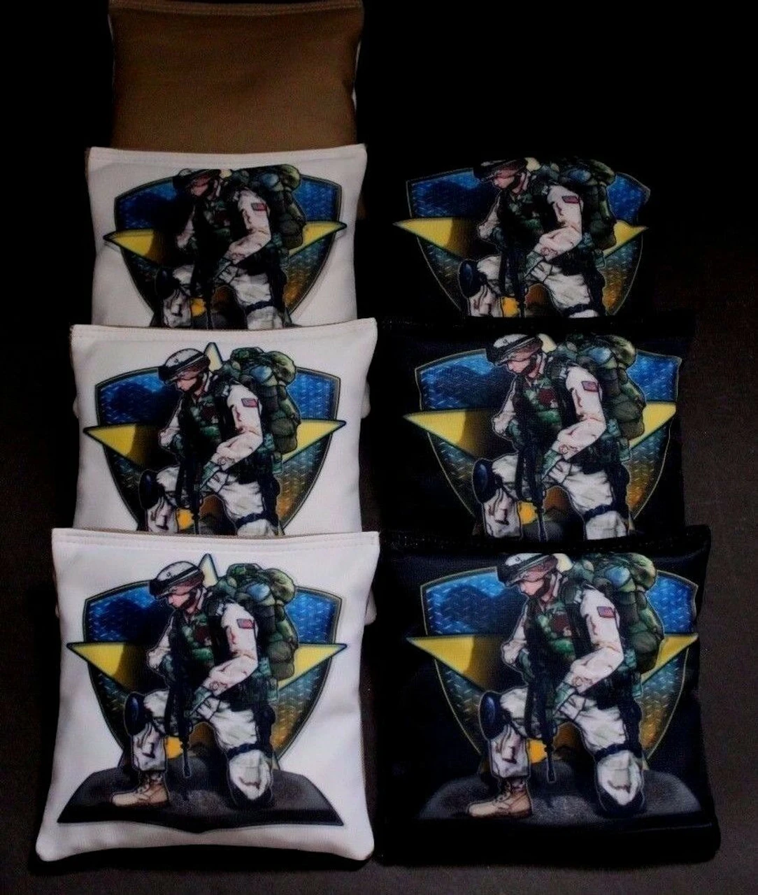 Fallen Soldier Cornhole Bags - Set Of 8 4 Fallen Soldier Cornhole Bags - Set Of 8 - Image 2