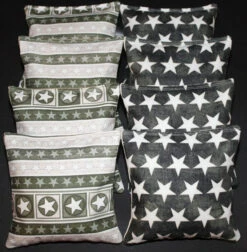 Stars And Stripes Version 3 Cornhole Bags - Set Of 8
