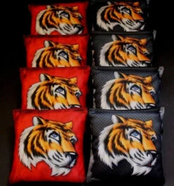 Tiger Cornhole Bags - Set Of 8