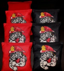 Firehouse Dog Cornhole Bags - Set Of 8