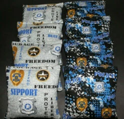 Support Local Police Cornhole Bags - Set Of 8