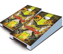 Gone Fishing Tabletop Cornhole Set With Bags