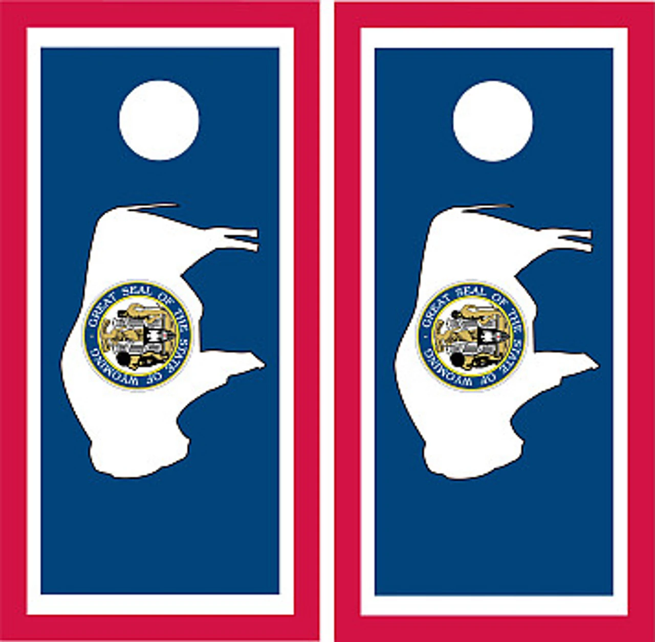 Wyoming Flag Cornhole Set With Bags 4 Wyoming Flag Cornhole Set With Bags - Image 2